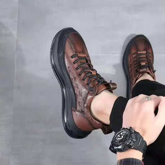 Herren Casual Rindsleder Air Cushion Schuhe