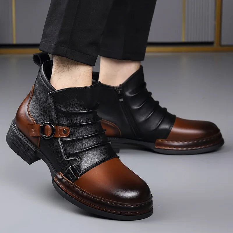 Herren Stiefeletten aus echtem Leder