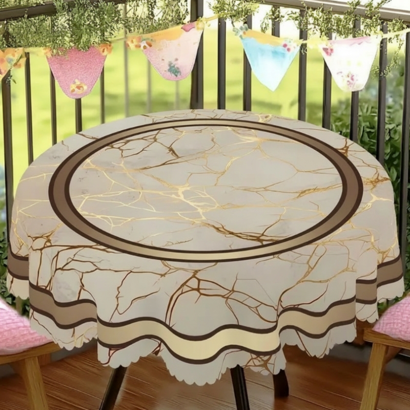 Wasserdichte Tischdecke mit Marmorprint