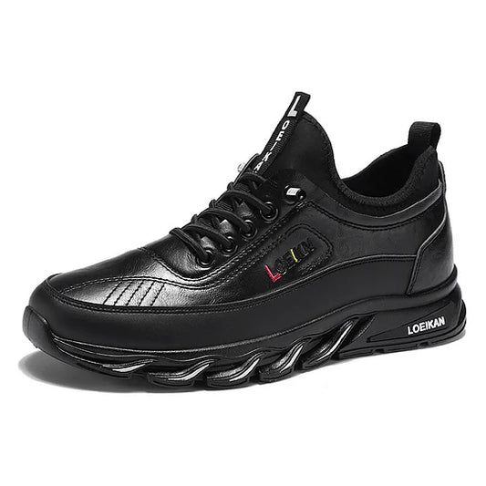 Herren Freizeit Orthopädische Wanderschuhe – Durchtrittfest, Antikollision, Rutschfest mit Fußgewölbestütze aus Leder, Outdoor Sportschuhe für jedes Gelände