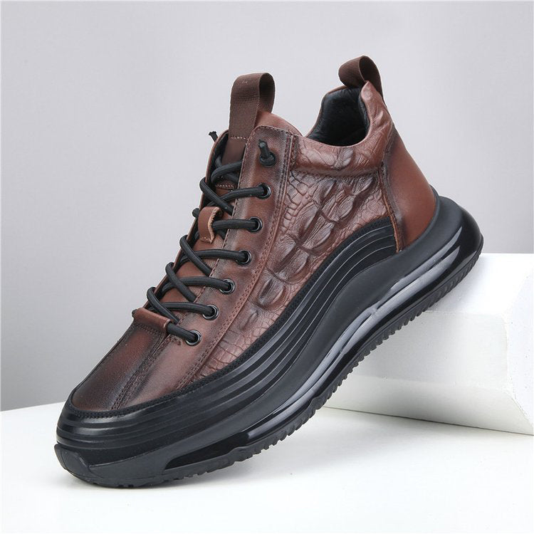 Herren Casual Rindsleder Air Cushion Schuhe