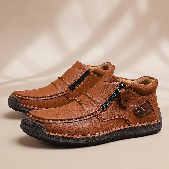Handgefertigte Premium-Leder-Slipper-Fahrstiefel für Herren