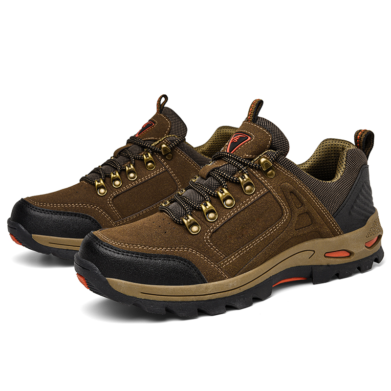 Herren-Wanderschuhe & Arbeitsschuhe, rutschfest, Weite Passform, Fußgewölbestütze, gedämpft