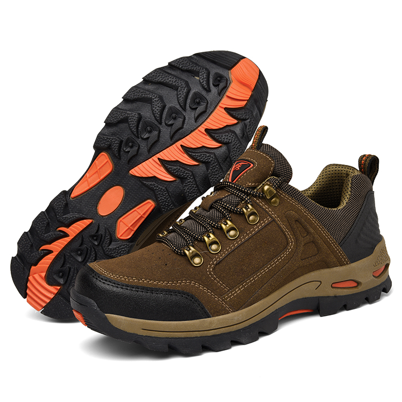 Herren-Wanderschuhe & Arbeitsschuhe, rutschfest, Weite Passform, Fußgewölbestütze, gedämpft