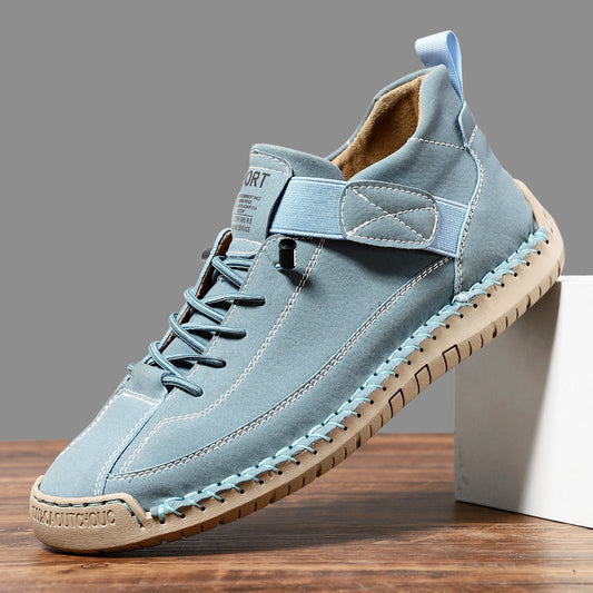 Herren handgefertigte orthopädische Bequemschuhe aus Leder