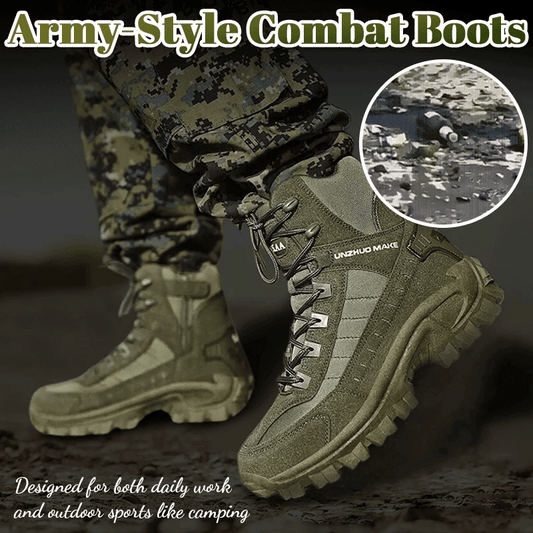 Herren Kampfstiefel Orthopädische Unterstützung Wanderstiefel Wasserdichte Durchtrittsichere Arbeitsstiefel
