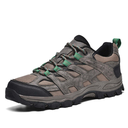 Herren Outdoor Wanderschuhe – Atmungsaktive, wasserdichte Halbschuhe mit rutschfester Traktion, abriebfester Konstruktion & orthopädischer Zehenfreiheit mit Fußgewölbestütze