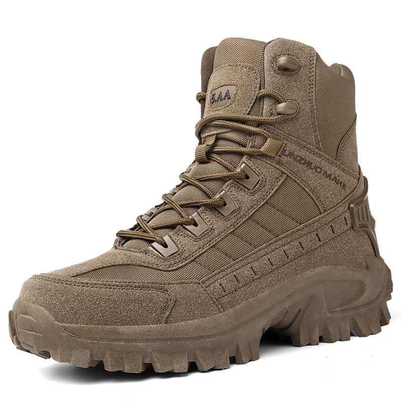 Herren Kampfstiefel Orthopädische Unterstützung Wanderstiefel Wasserdichte Durchtrittsichere Arbeitsstiefel