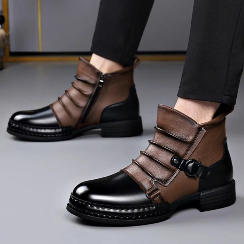 Herren Stiefeletten aus echtem Leder