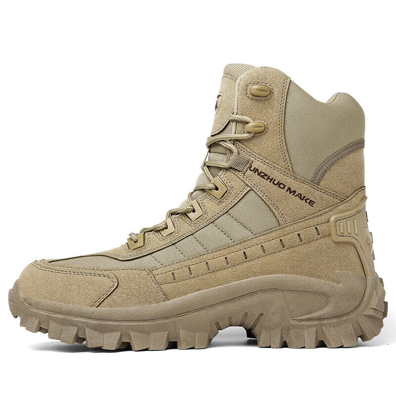 Herren Kampfstiefel Orthopädische Unterstützung Wanderstiefel Wasserdichte Durchtrittsichere Arbeitsstiefel