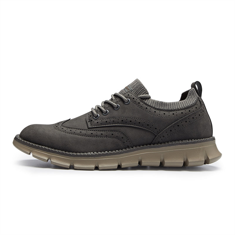 Orthopädische, bequeme, leichte Freizeitschuhe aus veganem Leder für Herren