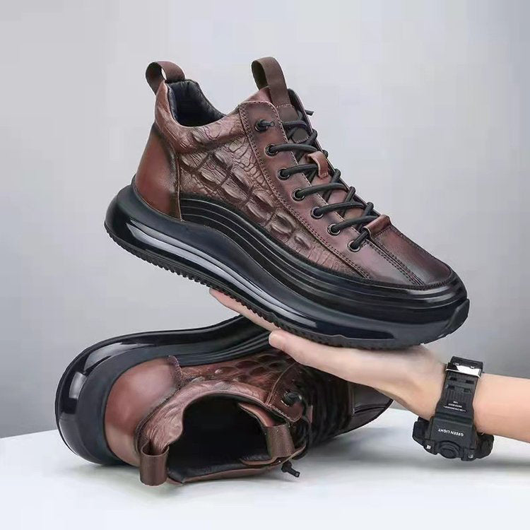Herren Casual Rindsleder Air Cushion Schuhe