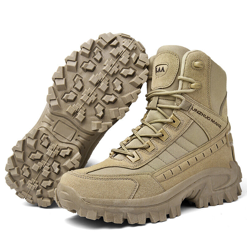 Herren Kampfstiefel Orthopädische Unterstützung Wanderstiefel Wasserdichte Durchtrittsichere Arbeitsstiefel