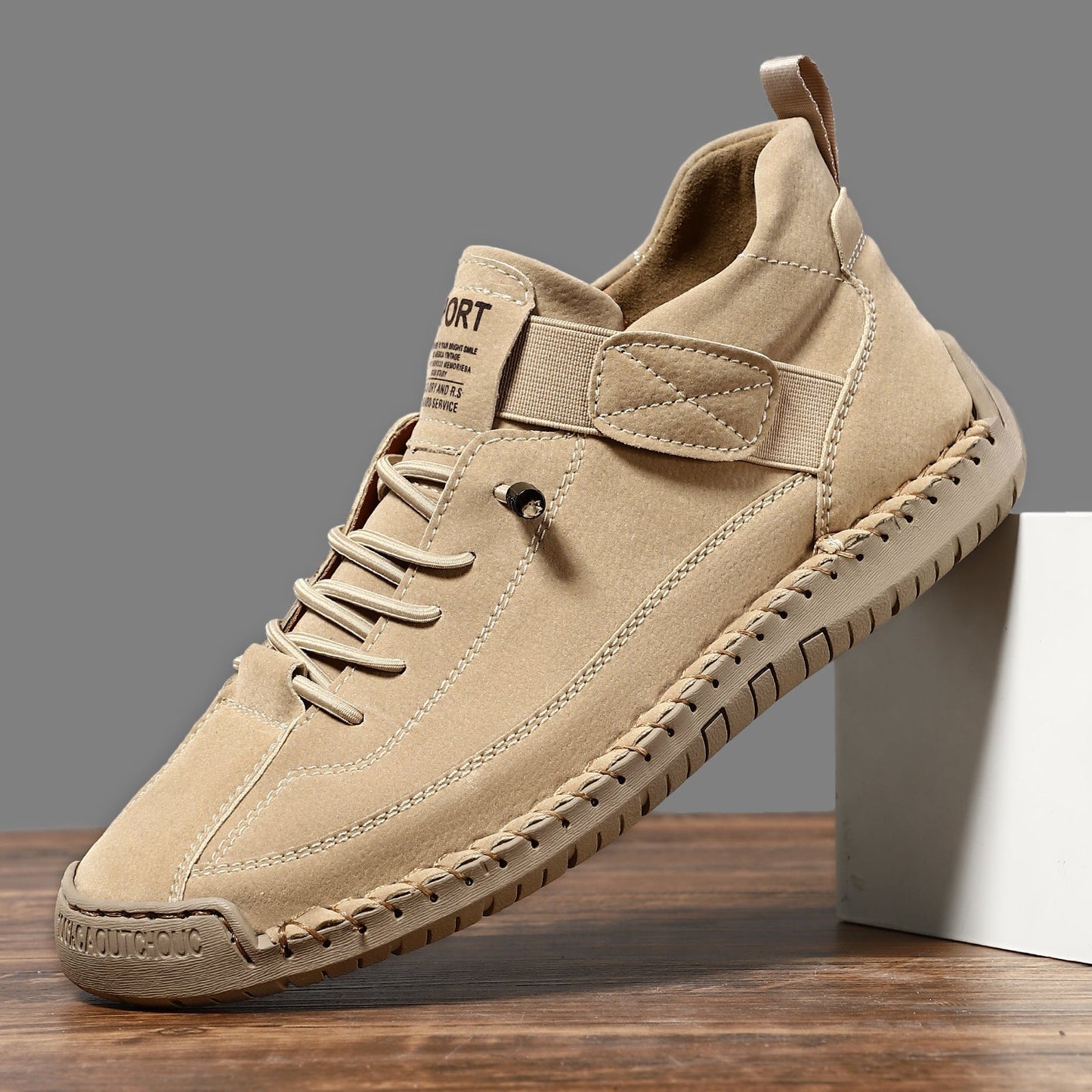 Herren handgefertigte orthopädische Bequemschuhe aus Leder