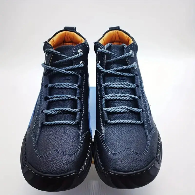 Herren Freizeit Leder Handgemacht Rutschfest Fußgewölbestütze Slipper