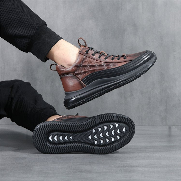 Herren Casual Rindsleder Air Cushion Schuhe