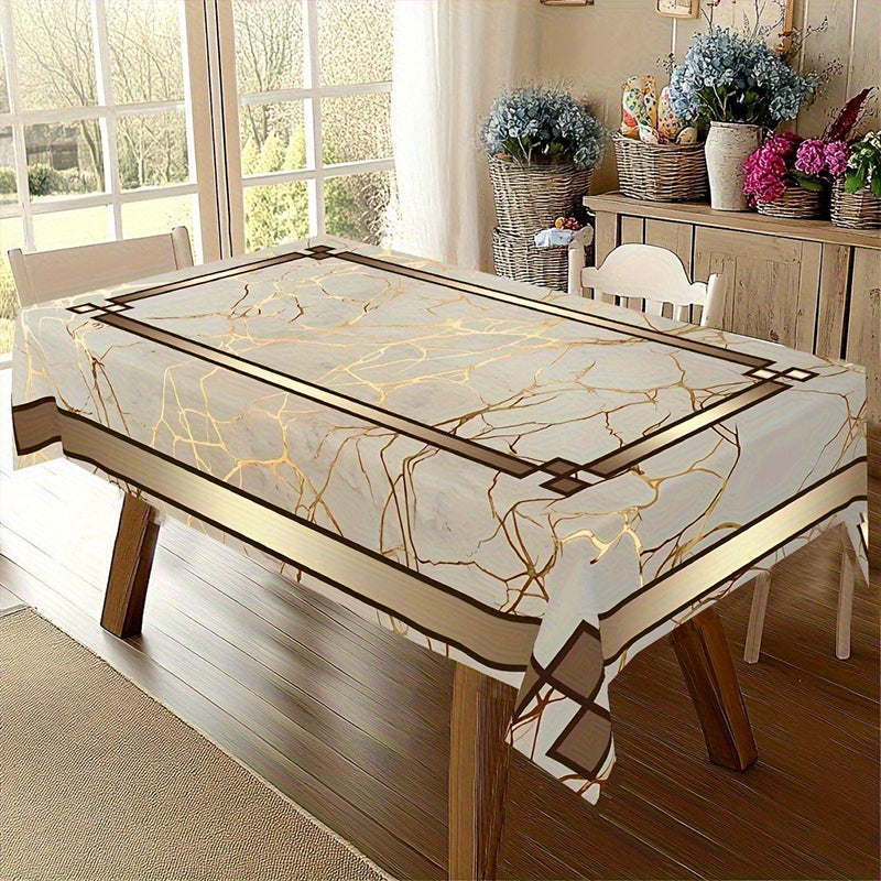 Wasserdichte Tischdecke mit Marmorprint