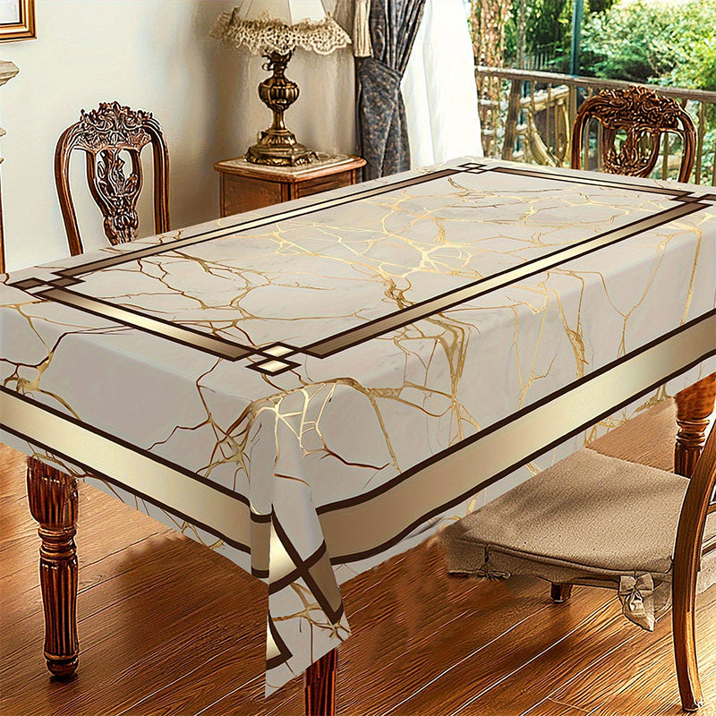 Wasserdichte Tischdecke mit Marmorprint