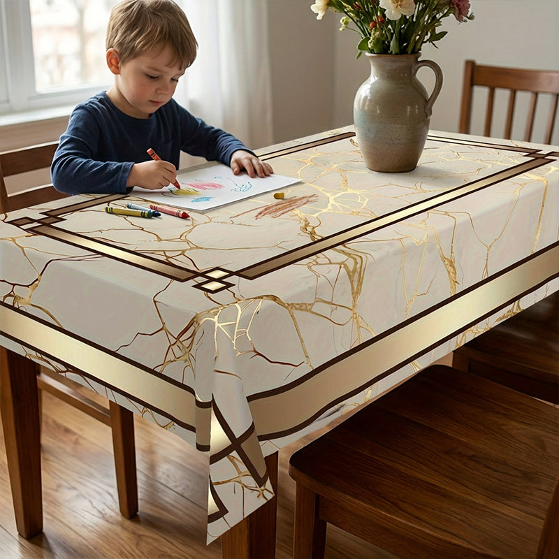 Wasserdichte Tischdecke mit Marmorprint