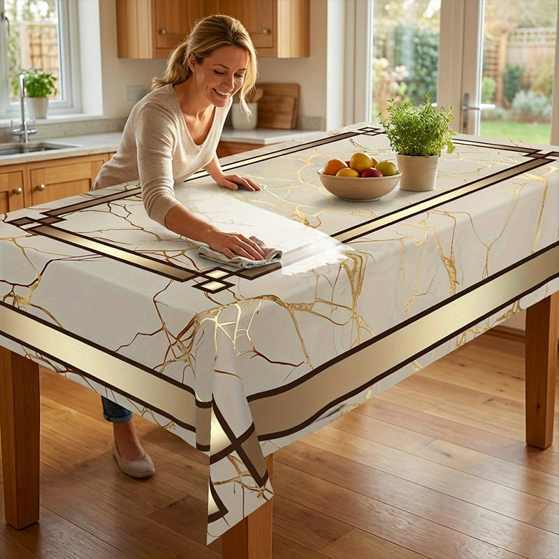Wasserdichte Tischdecke mit Marmorprint