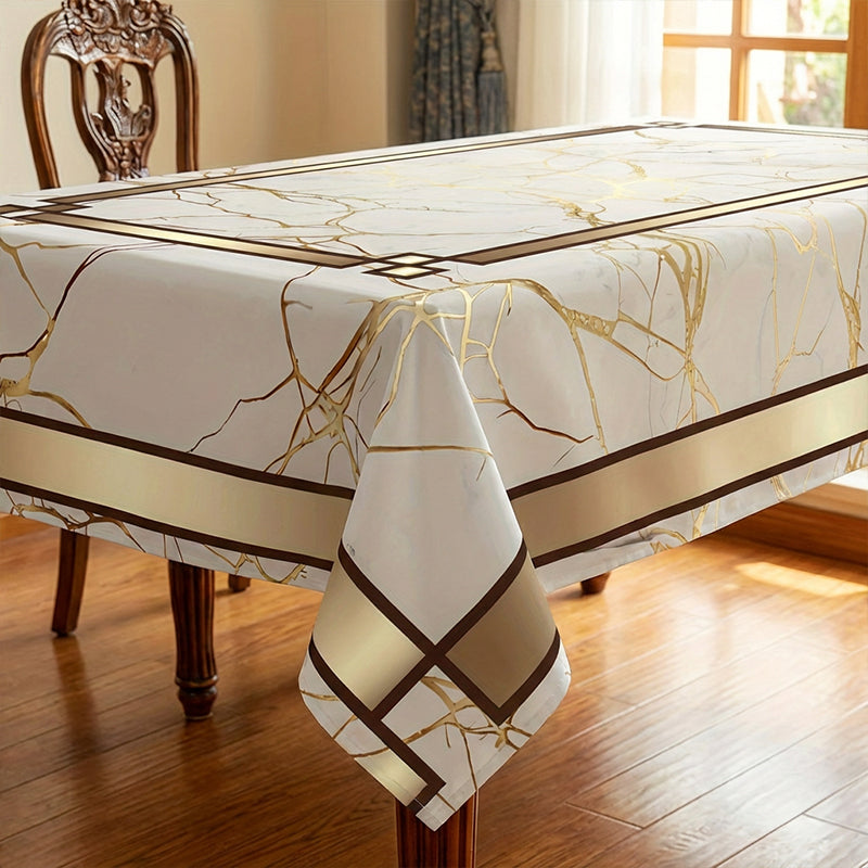 Wasserdichte Tischdecke mit Marmorprint